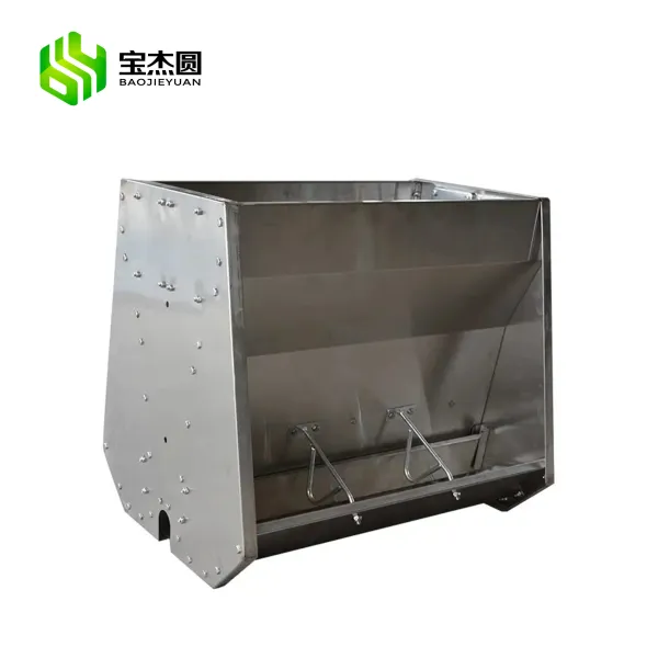 Stainless steel pig feeder automatic feeder for pigs piggery farming animal feeding trough
