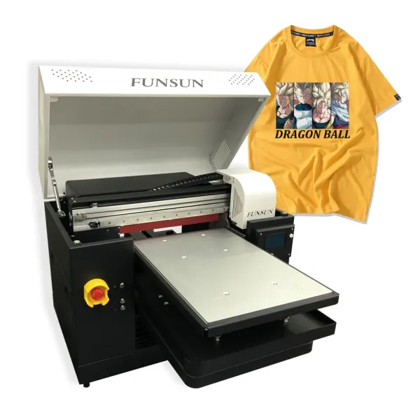 Newest A3 DTG printer digital textile printer polyester wool cotton t-shirt printing machine DTG Printer with dx9 for tshirt