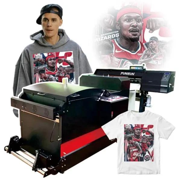 Funsun Advanced DTF PET Film Printer Impresora Canvas Bag Tshirt Garment DTF Printer Machine for Any Fabric
