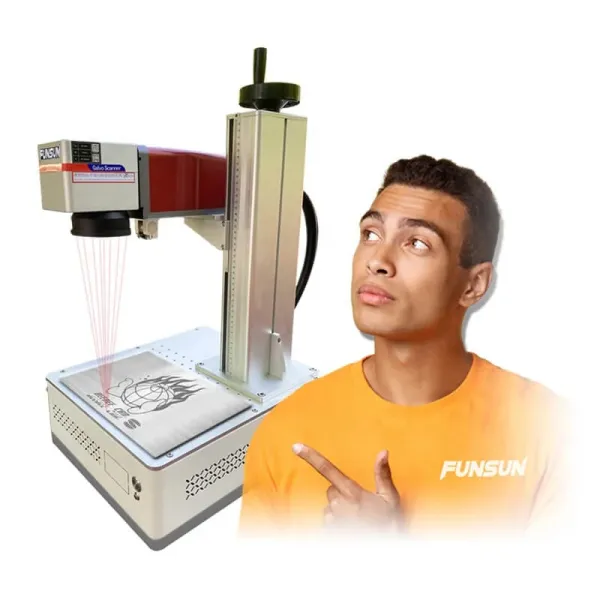 Funsun Mini Desktop Portable Fiber Laser Marking Machine: