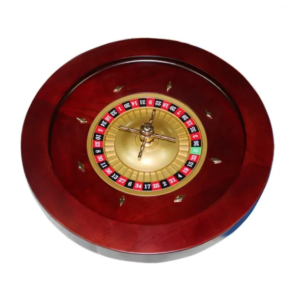 RTS Professional Wood Roulette Wheel: 20-Inch Diameter for Authentic Casino-Style Roulette Games