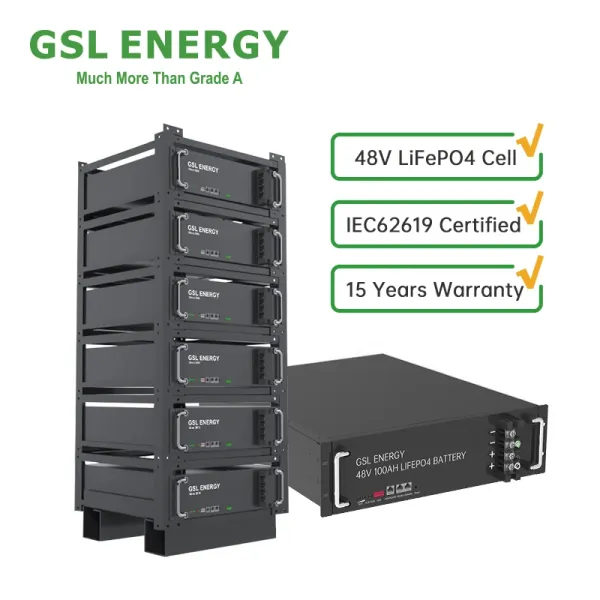 GSL Energy Storage Stackable Battery 5Kw 10Kw 20 Kw Server Rack Mounted Battery 48V Lifepo4 Battery Pack  For Solar System