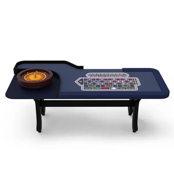 YH High Quality 22" Roulette Wheel 84inch H Legs Gamble Table Casino Grade Home Roulette Table