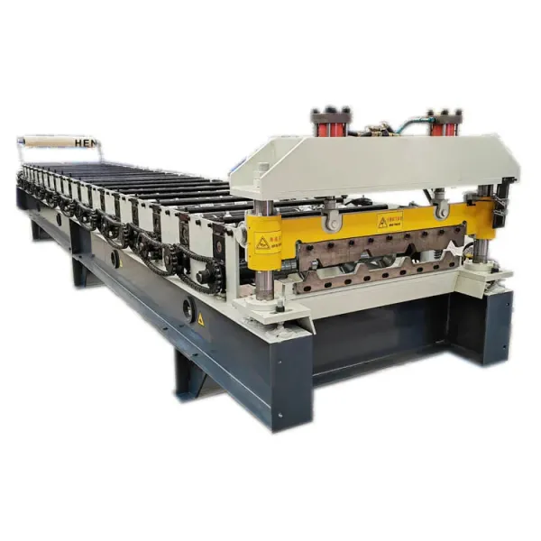 Trapezoid R Panel Ibr Roof Sheeting Roll Forming Machine Full Automatic Tile Making Machinery
