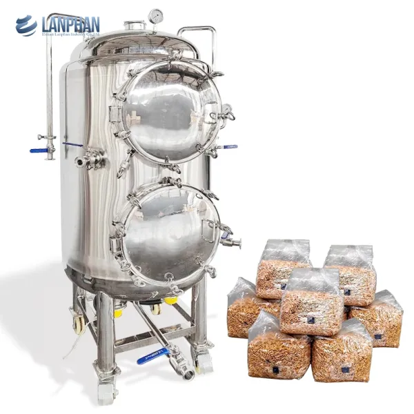 Large Capacity 330L Industrial Autoclave Sterilizer for Mushroom Substrate and Sorghum Grains