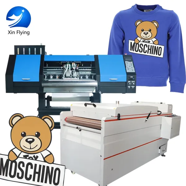 A1 Heads Mass Production DTF T Shirt Textile Printer