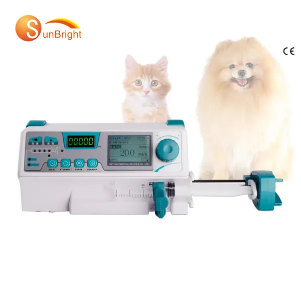 veterinary medical syringe pump electronic pump for pet and livestock use vet device