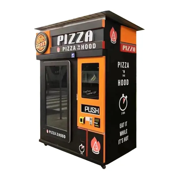 Smart Touch Screen Pizza Vending Machine with Automatic Heating