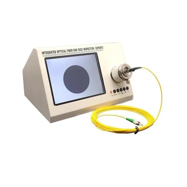 Fiber Patch Cord Make Produce Equipment 8 Inch Screen Integrated Fiber End Face Inspection 200X 400X Fiber Optic Microscope