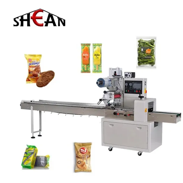 High-Quality Automatic Horizontal Flow Packing Machine for Instant Noodles, Biscuits, and Bread