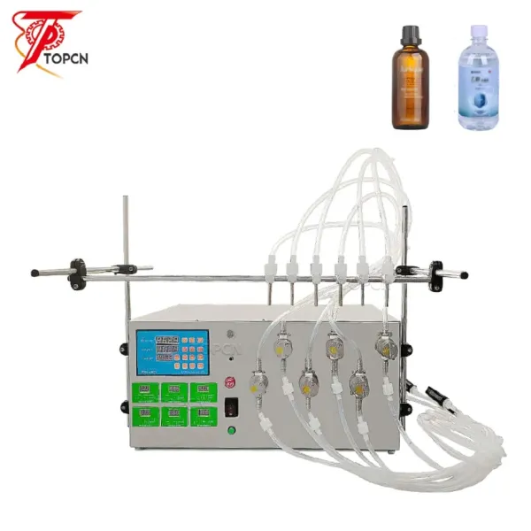 Highly Efficient Six-Head Magnetic Pump Filling Machine
