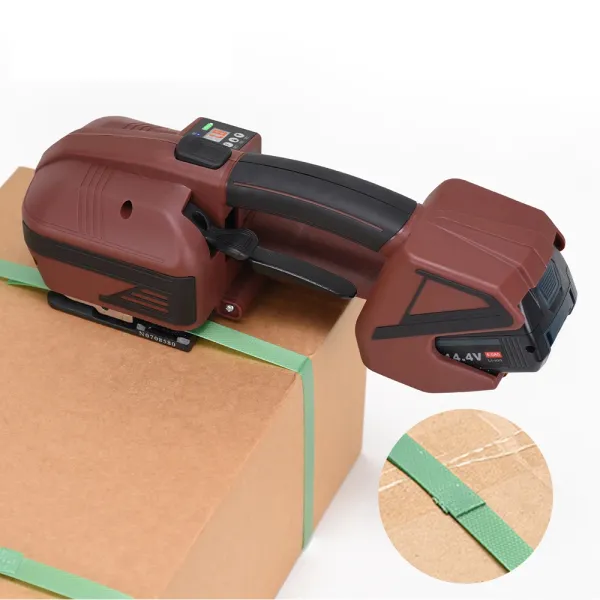Pp Pet band portable strapping tool paper box manual bundling electric semi-automatic battery power strapping machine