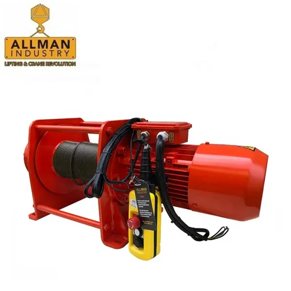 Allman Lifting Equipment China Manufacturer 2 Ton Electric Rope Winch