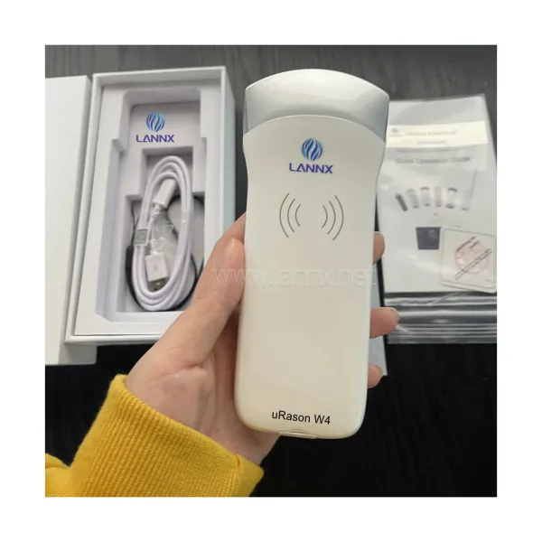 LANNX uRason W4 Hospital use lear image wireless ultrasound pregnancy probe scanner Black and white Wireless Linear probe USG