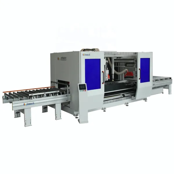 Door and Panel Production Line NC Sizing 4-Sides Cutting Saw Machine:
