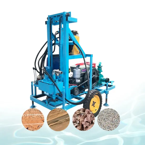 Hot selling 180 meter multifunction mine drilling rig rotary borehole water well drilling rig machine