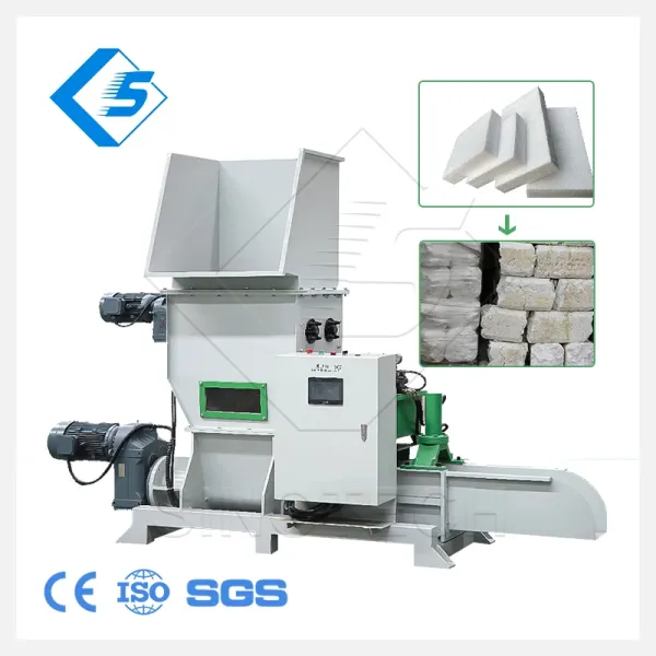 Plastic Foam Cold Compacting Recycling Machine