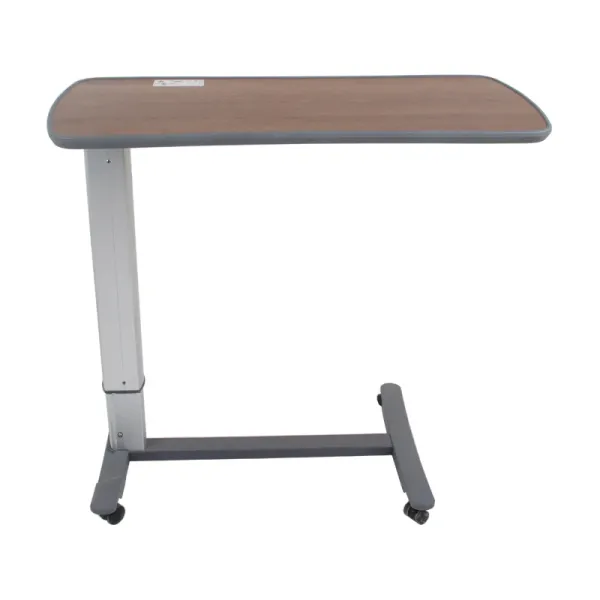 Medical Hospital Furniture Mobile Over Bed Dining Table For Patient