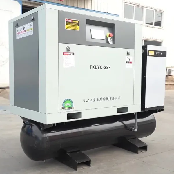 4-in-1 Rotary Screw Air Compressor  With Air Dryer,Air Tanker and Piping Filters For Laser Cutting Machine