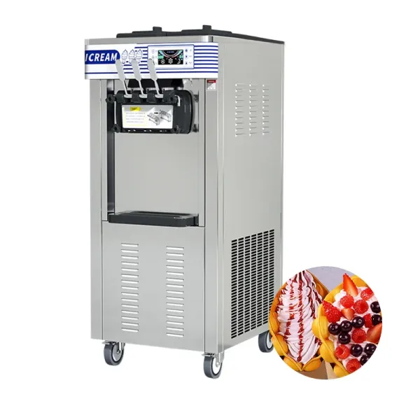 Commercial Ice Cream Machine | Cone Maker | Vertical Soft Ice Cream Machine | Stainless Steel Equipment