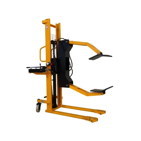 200kg Hydraulic Hand Manual Self  Paper Roll Reach Stacker Forklift Lifter