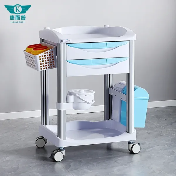 Portable Treatment Trolley Multi-functional Emergency Trolley With Drawer