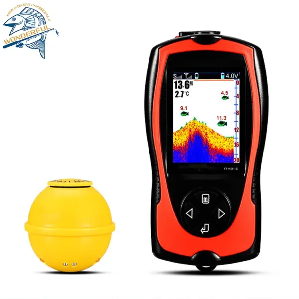 120 Khz 45m Depth Wireless Smart Underwater Deeper Sonar Sensor Fish Finder