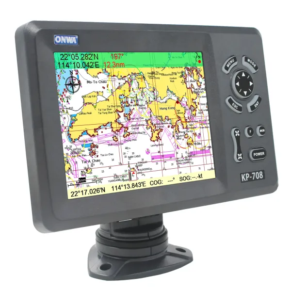 Portable Marine GPS With AIS Device Satellite Transponder Receiver Chart Plotter 7 Inch WIFI KP-708 Beacon Electronics