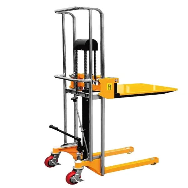 Portable Hydraulic Hand Pallet Stacker with Platform