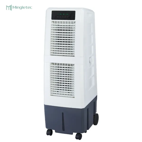 Water Conditioner Evaporation Floor stand Evaporative Air Cooler With 2 Fans