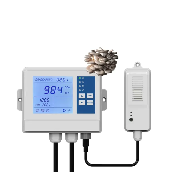 Ventilation co2 controller smart mushroom farm grow temperature humidity CO2 controller