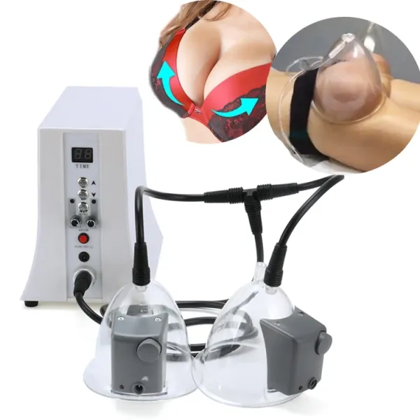 Nipple enlargement for breast stretching suck device pump enlarge breast machine