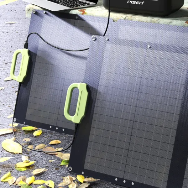 Solar Panel Energy System 100W Monocrystalline Silicon Foldable Solar Panel for Power Station