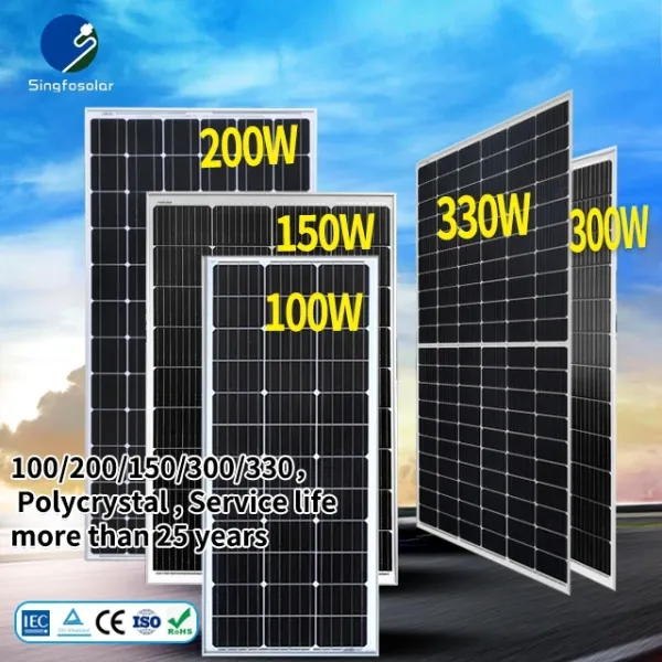 Solar Panel 150w200w 300w  for Solar Power System