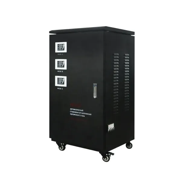 Black SJW-10KVA three phase automatic servo AC Voltage Stabilizer regulator
