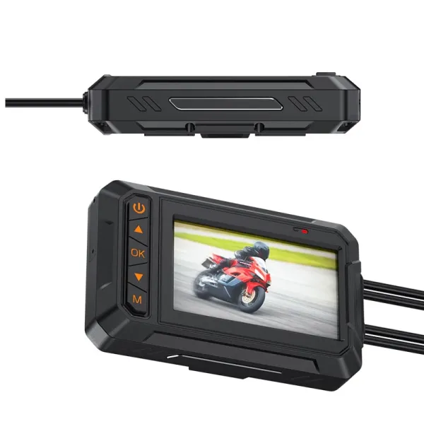 Wireless Motor Dvr Dash Camera Two Lens 1440P Camara moto GPS Motorcycle Dash Cam