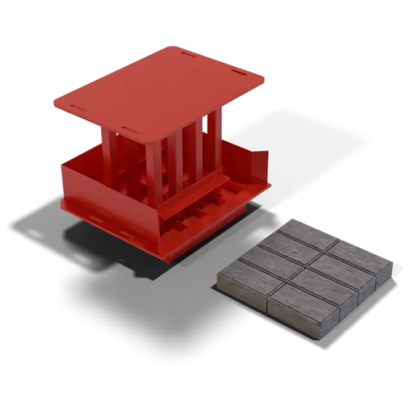 JJPB Rectangular Bevelled Paving Brick MK2 Mould (55/65/80x100x200mm)