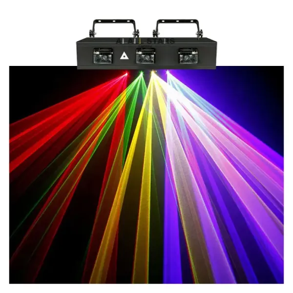 Party Lights 4 Lens DMX Laser Stage Club Light RGB Beam Projector Disco Laser cube Sharpy Light Effects For Night Bar