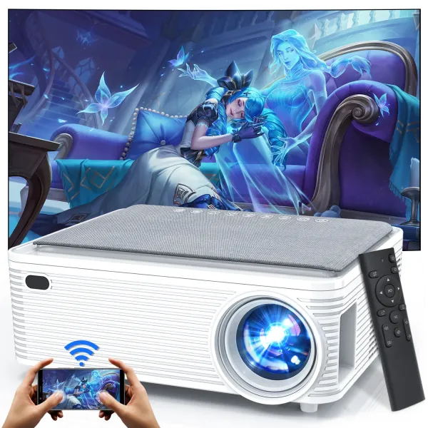 Topfoison X5 1080P Native Full Hd Smart Multimedia Movie Video Theater Home Cinema 4K Android Projectors Support Wifi Hdmi Usb