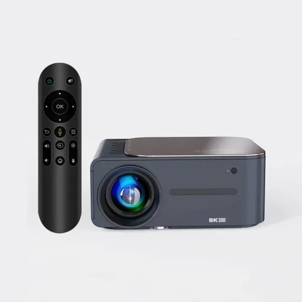 4K Projector Max 500 inch Display,1000ANSI Projector 4K Wifi and BT Full HD Bluetooth Projector with Speaker