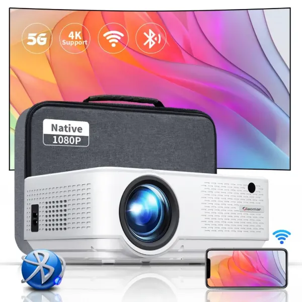 Full Hd Wifi Portable Beamer Support 4K 3D Home Cinema Mini Smart Projector 4K Projector For Office