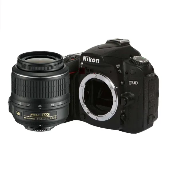 High quality and cheap brand professional digital SLR 1080p HD camera D90 used camera with 18-55VR anti-shake lens.