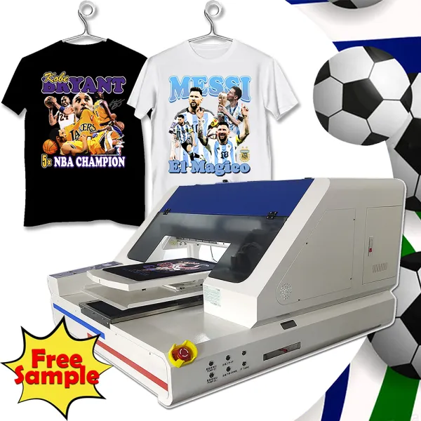 A3 DTG printer sleeves T shirt garmrnt digital inkjet printing machine