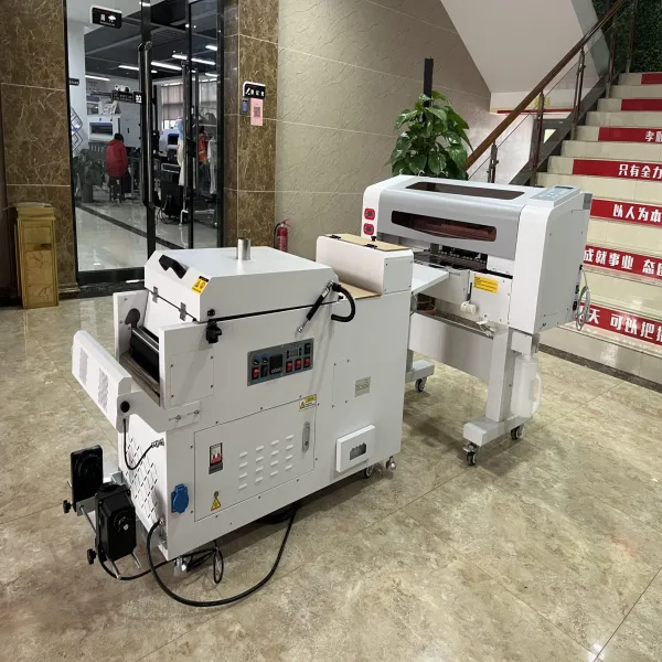 Digital T Shirt Textile Printing Machine 60Cm White Ink Heat Transfer Pet Film DTF Printer With Powder Shake Machine