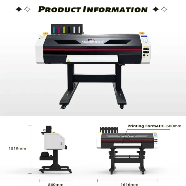 Printing And Shaking Powder All In One Dtf Printer I3200 Print Heads Pet Film Cloth Fabric DTF T-Shirts Printing Machine