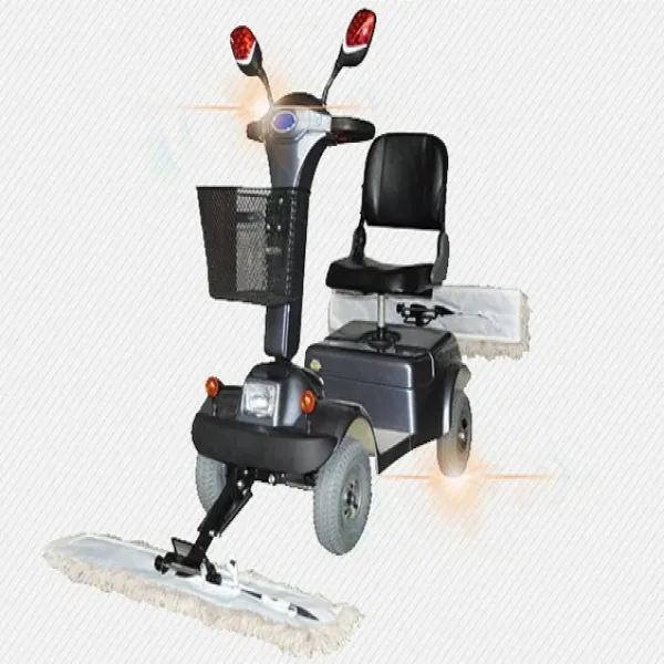 CT4900 2023 Commercial Driving Type Tile Floor Sweeper With Mop Electric Dust Cart
