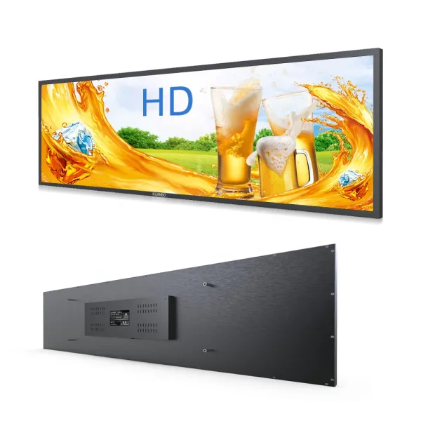 Supermarket price tag shelves screen smart display 90cm length 37inch ultra wide stretched lcd screen bar display