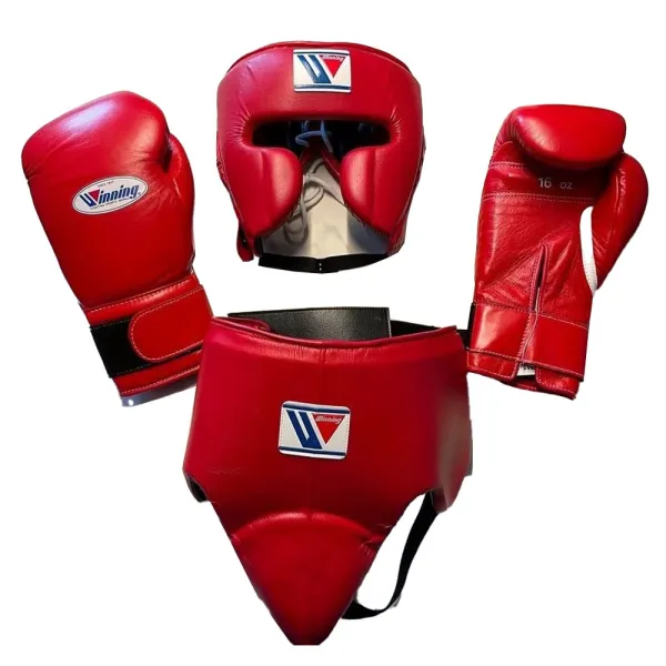 Boxing Gloves Custom Made logo With Genuine Cowhide leather Winning New Professional Winning Boxing Gloves Gear Leather Set