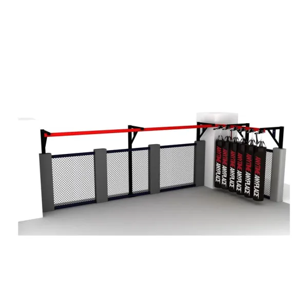 Push Punching Bag Track Rack Boxing Club Stadium Design Ceiling Mount Hanging Adjustable Boxing Movable Punching Bag Track Rack