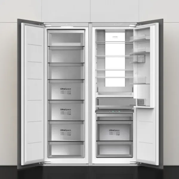 Candor custom 1770(H)*556(W)*545(D)mm 276L/308L  integrated fridge freezer built in side by side refrigerator freezer